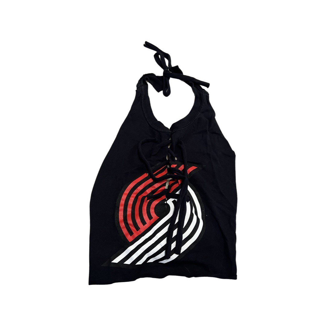 Portland Trailblazers Basketball Lace Up Halter Top