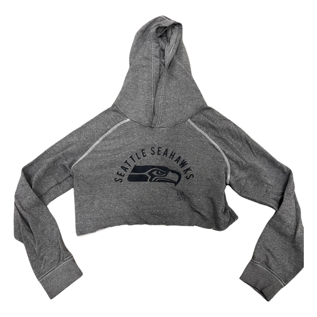 Seattle Seahawks Repurposed Crop Sweatshirt