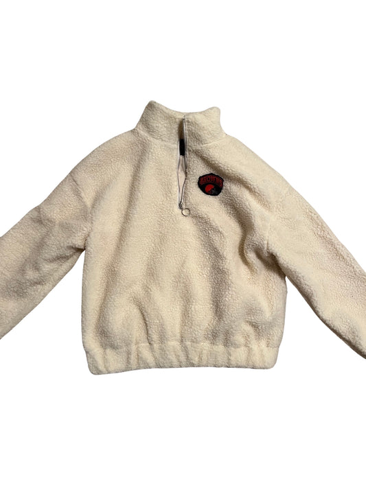 Cleveland Browns Repurposed Teddy Sweatshirt Jacket